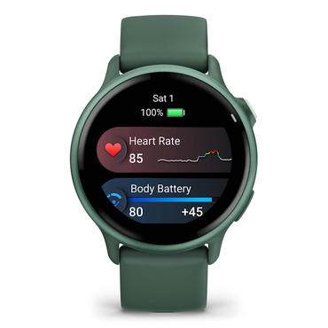 Garmin v&iacute;voactive 6 3,05 cm (1.2") AMOLED 42 mm Digital 390 x 390 pixel Ber&oslash;ringssk&aelig;rm Gr&oslash;n Wi-Fi GPS (satellit)