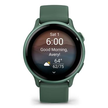 Garmin v&iacute;voactive 6 3,05 cm (1.2") AMOLED 42 mm Digital 390 x 390 pixel Ber&oslash;ringssk&aelig;rm Gr&oslash;n Wi-Fi GPS (satellit)