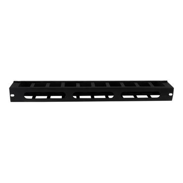 StarTech.com 1U Horizontal Finger Duct Rack Cable Management Panel with Cover - Server Rack Cable Duct - Rack Cable Organizer / Manager (CMDUCT1UX) - rack-kabel styrepanel - 1U