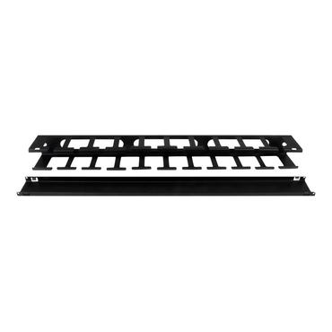 StarTech.com 1U Horizontal Finger Duct Rack Cable Management Panel with Cover - Server Rack Cable Duct - Rack Cable Organizer / Manager (CMDUCT1UX) - rack-kabel styrepanel - 1U