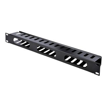 StarTech.com 1U Horizontal Finger Duct Rack Cable Management Panel with Cover - Server Rack Cable Duct - Rack Cable Organizer / Manager (CMDUCT1UX) - rack-kabel styrepanel - 1U