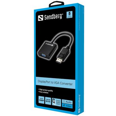 Sandberg Adapter DisplayPort>VGA - VGA-adapter