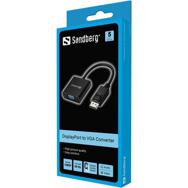 Sandberg Adapter DisplayPort>VGA - VGA-adapter