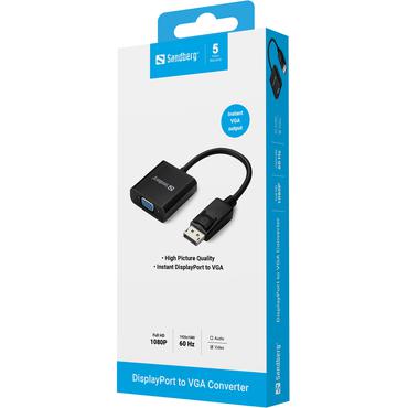 Sandberg Adapter DisplayPort>VGA - VGA-adapter