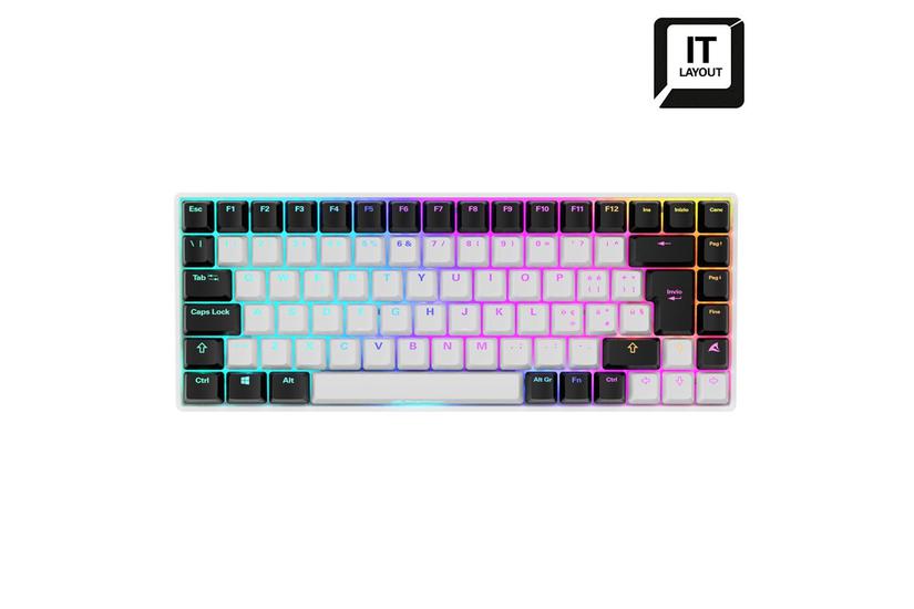 warehouse linden----Sharkoon SGK50 S3 White, Gateron Yellow