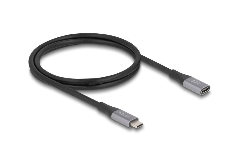 Delock - USB typ C-förlängningskabel - 24 pin USB-C till 24 pin USB-C - 1 m