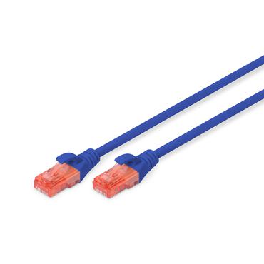 DIGITUS Professional patchkabel - 25 cm - bl&aring;