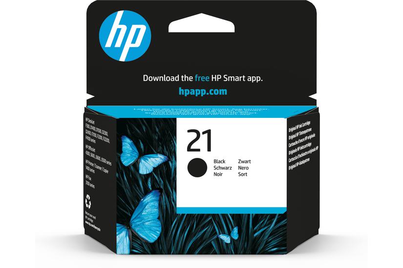 HP 21 - svart - original - bl&auml;ckpatron