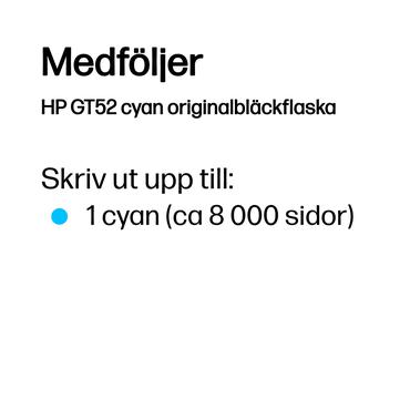 HP GT52 - cyan - original - blækrefill