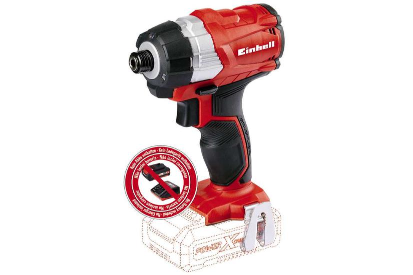 Einhell TE-CI 18 Li 1/4" 2900 rpm 180 Nm Sort, R&oslash;d