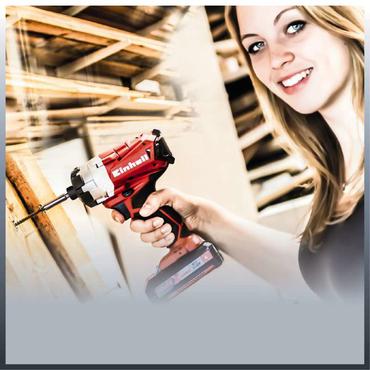 Einhell TE-CI 18 Li 1/4" 2900 rpm 180 Nm Sort, R&oslash;d