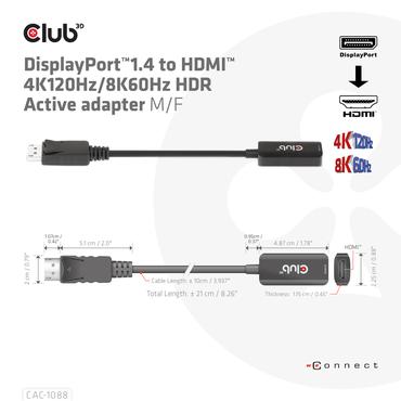 Club 3D videokort - 10 cm