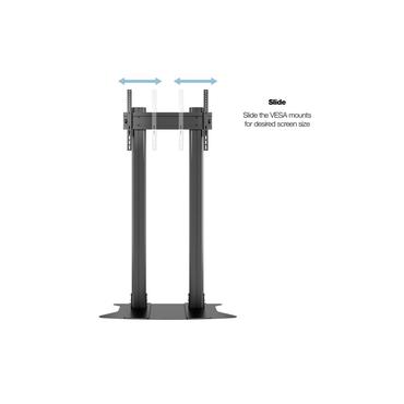 Multibrackets M Display Stand 210 Dual Pillar st&auml;ll - f&ouml;r platt panel - svart