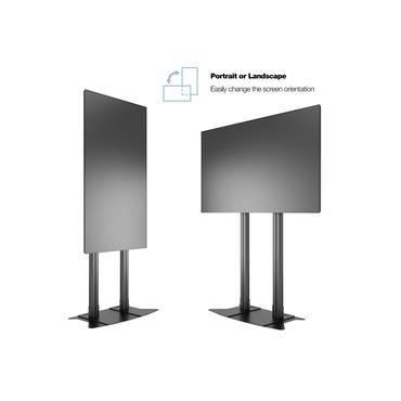 Multibrackets M Display Stand 210 Dual Pillar st&auml;ll - f&ouml;r platt panel - svart