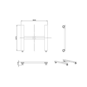 Multibrackets M Public Display Stand B2B monteringskomponent - silver