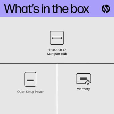 HP - portreplikator - USB-C - DisplayPort