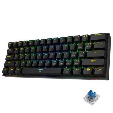REDRAGON K630RGB BLUE tastatur Kontor USB QWERTY Engelsk Sort