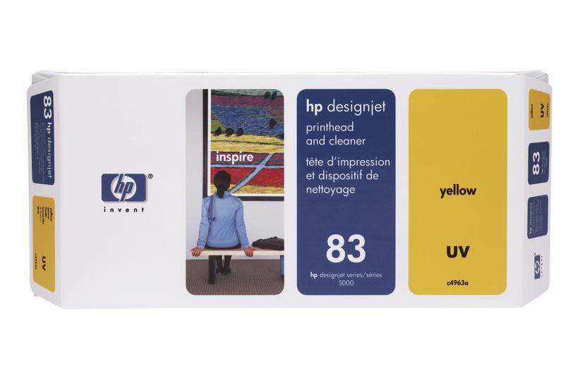 HP 83 - gul - skrivhuvud med reng&ouml;rare