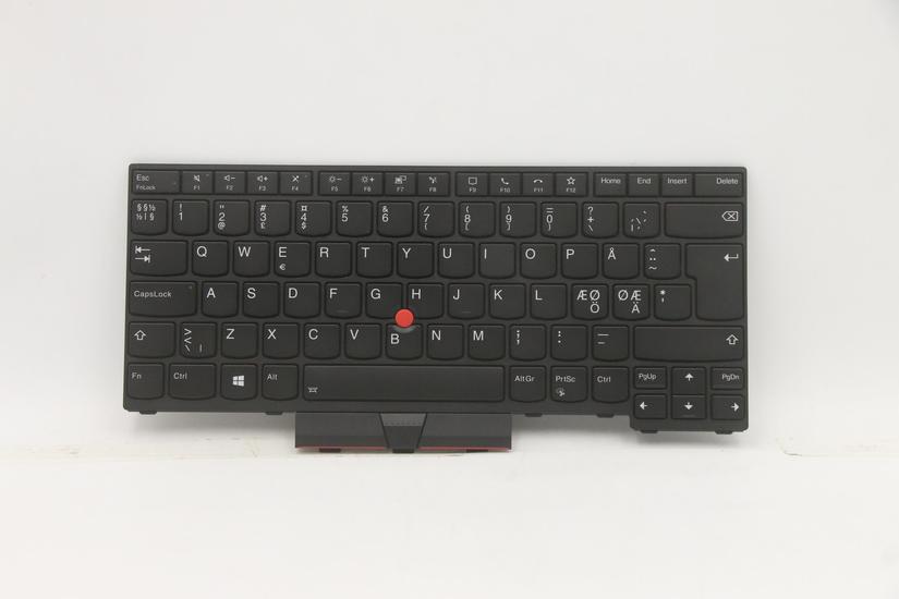 Lenovo Lite-On - Bærbar tastatur - til udskiftning - Nordisk - Sort
