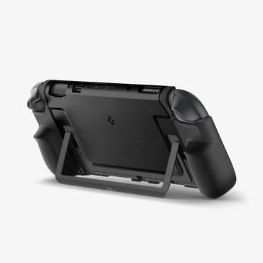 Spigen Dual Grip Cover Nintendo Polykarbonat (PC), Termoplastisk polyurethan (TPU) Sort