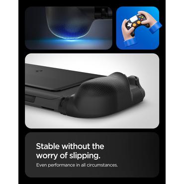 Spigen Dual Grip Cover Nintendo Polykarbonat (PC), Termoplastisk polyurethan (TPU) Sort