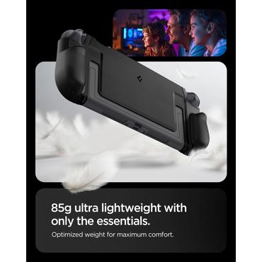 Spigen Dual Grip Cover Nintendo Polykarbonat (PC), Termoplastisk polyurethan (TPU) Sort