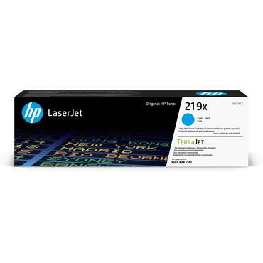 HP 219X - L&aring;ng livsl&auml;ngd - cyan - original - LaserJet - tonerkassett (W2191X)
