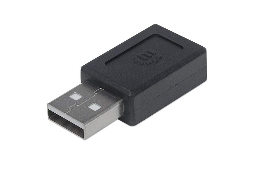 Manhattan 354653 kabel k&oslash;nsskifter USB A USB C Sort