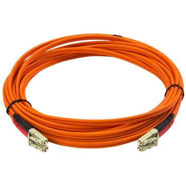 StarTech.com 5m Fiber Optic Cable - Multimode Duplex 50/125 - LSZH - LC/LC - OM2 - LC to LC Fiber Patch Cable - n&auml;tverkskabel - 5 m
