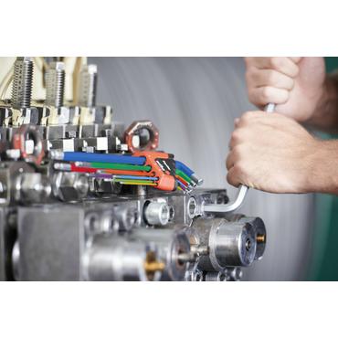 Wiha 43849 unbrako n&oslash;gle L-formet unbrakon&oslash;gles&aelig;t Metric 9 stk