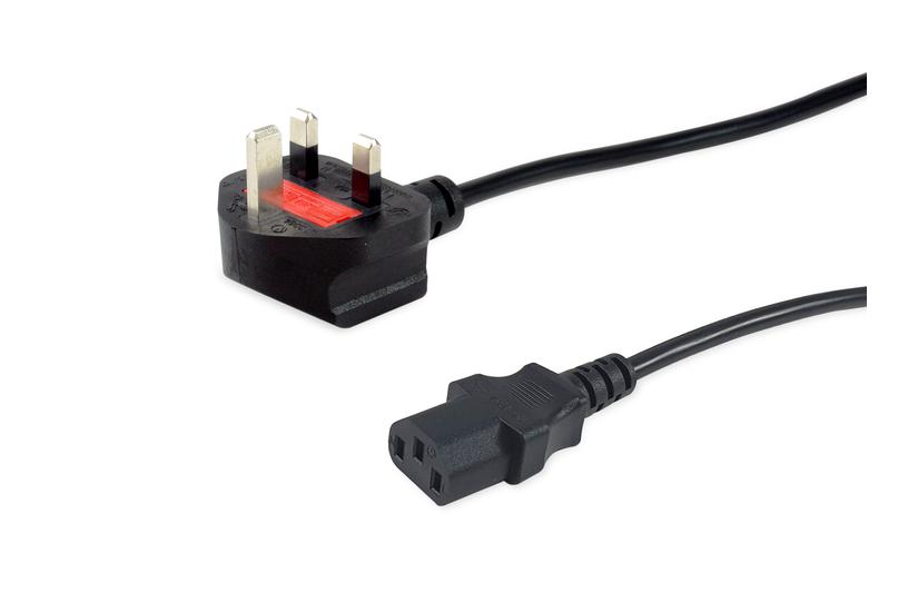 Equip IEC-Stromkabel UK-BS1363 -> C13   5m St/Bu schwarz