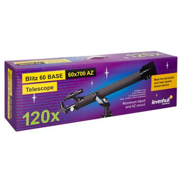 Levenhuk Blitz 60 Base Refraktor 120x Grå