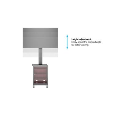 Multibrackets M Public Display Stand 180 Single MediaBox4 st&auml;ll - f&ouml;r platt panel - svart