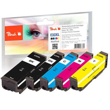 Peach Patrone Epson No.33XL T3357 Multipack bk,pbk,c,m,y remanufactured