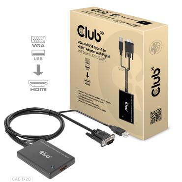 Club 3D videoadapter - HDMI / VGA - 60 cm