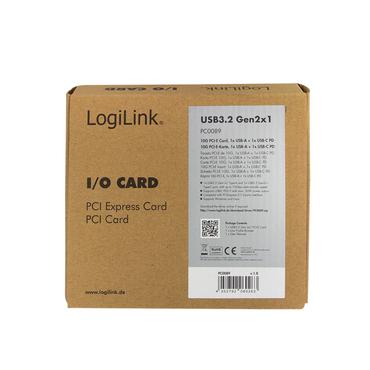 LogiLink PC0089 interface-kort/adapter Intern USB 3.2 Gen 2 (3.1 Gen 2)