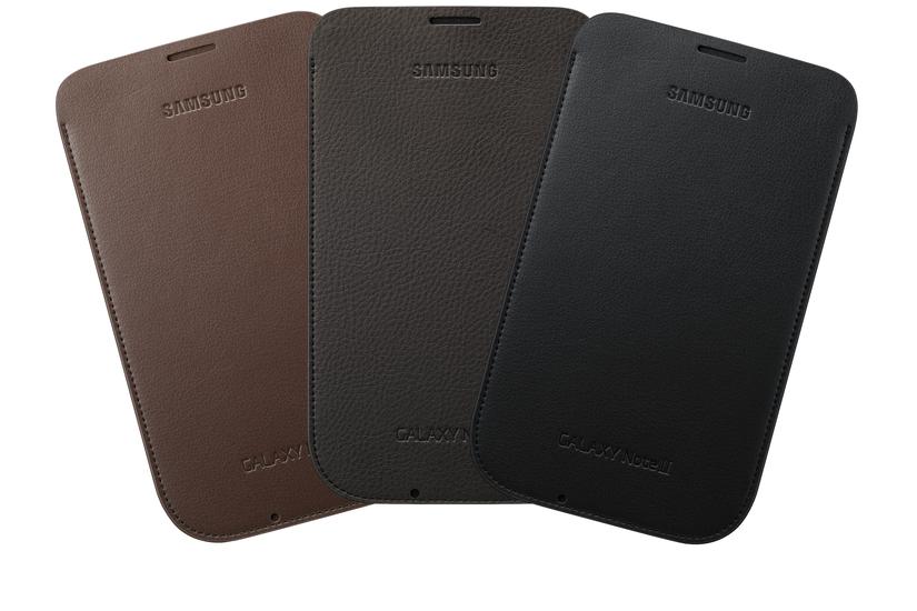 Samsung EFC-1J9L - Beutel für Mobiltelefon - Leder - Marineblau - für GALAXY Note II (EFC-1J9LBEGSTD)