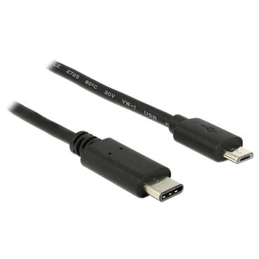 Delock - USB typ C-kabel - 24 pin USB-C till mikro-USB typ B - 50 cm