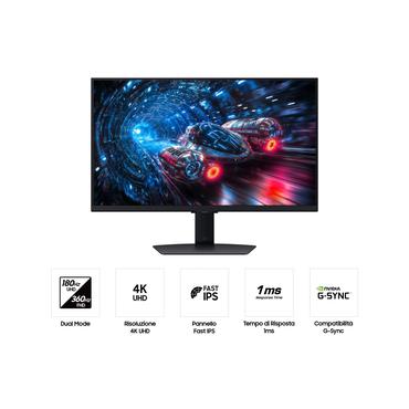 Samsung G70F computersk&aelig;rm 68,6 cm (27") 3840 x 2160 pixel 4K Ultra HD LCD Sort