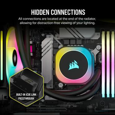 CORSAIR iCUE Link H115I RGB - kylsystem med vätska till processorn