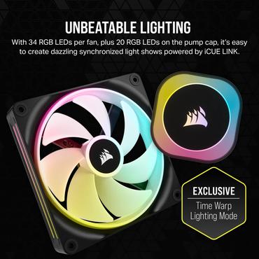 CORSAIR iCUE Link H115I RGB - kylsystem med vätska till processorn