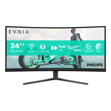 Philips Evnia 3000 34M2C3500L sk&auml;rm - WLED - 34" - Fast VA - 0,5ms,0,03ms,1ms - WQHD 3440x1440