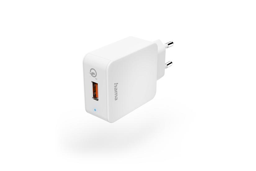 Hama Qualcomm Quick Charge 3.0 19.5W, biała