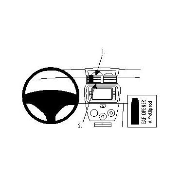 Brodit ProClip Center mount - montering för mobiltelefon