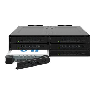 Raidsonic Hårddiskfodral - 2.5"" - U.2, U.3 - 6 st - 64 Gbit/s - Svart - 867.7 g - Metall