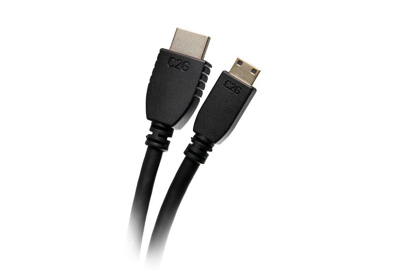 C2G 6ft 4K HDMI to Mini HDMI Cable with Ethernet - 60 Hz - M/M - HDMI-kabel med Ethernet - 1.83 m