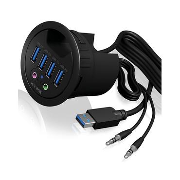ICY BOX IB-HUB1403A - hubb - 4 portar