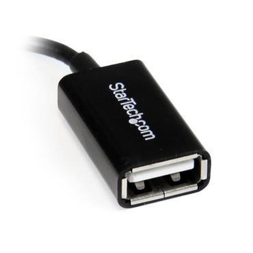 StarTech.com 12 cm högervinklad Micro USB till USB OTG-värdadapter M/F - USB-adapter - USB till mikro-USB typ B - 12.7 cm