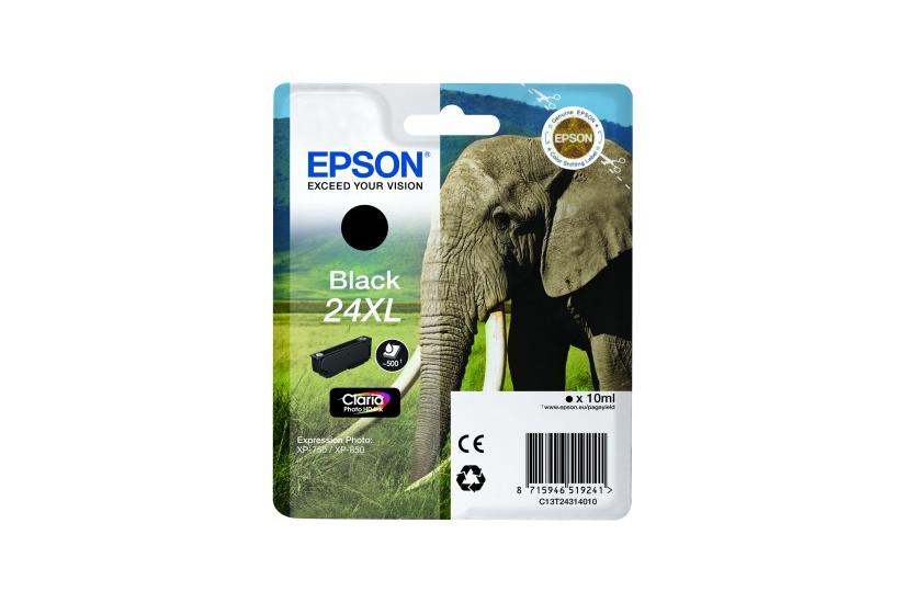 Epson 24XL - XL - sort - original - bl&aelig;kpatron