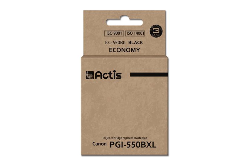 Actis KC-550Bk Blæk (erstatning for Canon PGI-550BK; Standard; 23 ml; sort)